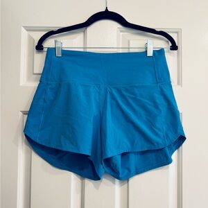 Lululemon Speed Up Lined High Rise Short in Pool Party. 4” rise.